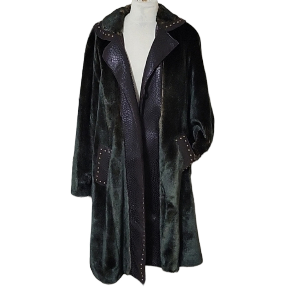 Ness Faux Fur Winter Coat Size XLarge